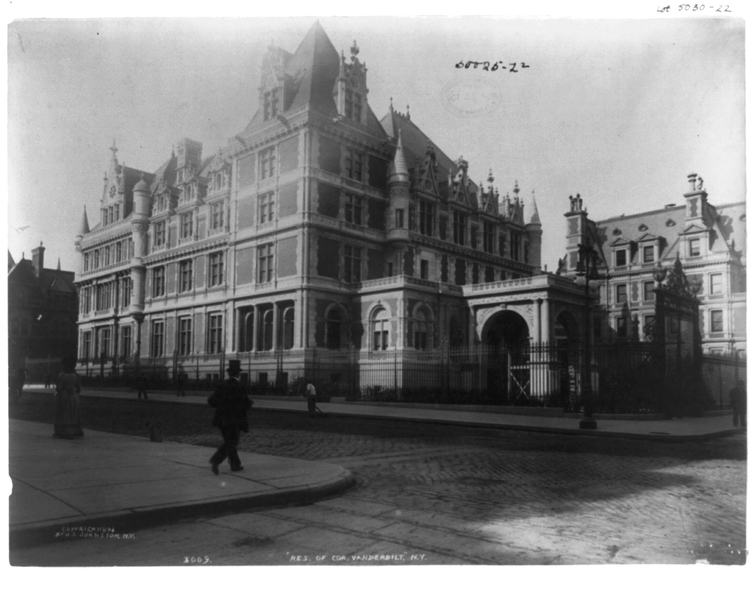 Residence of Cornelius Vanderbilt, New York City, c1894. — historic photograph