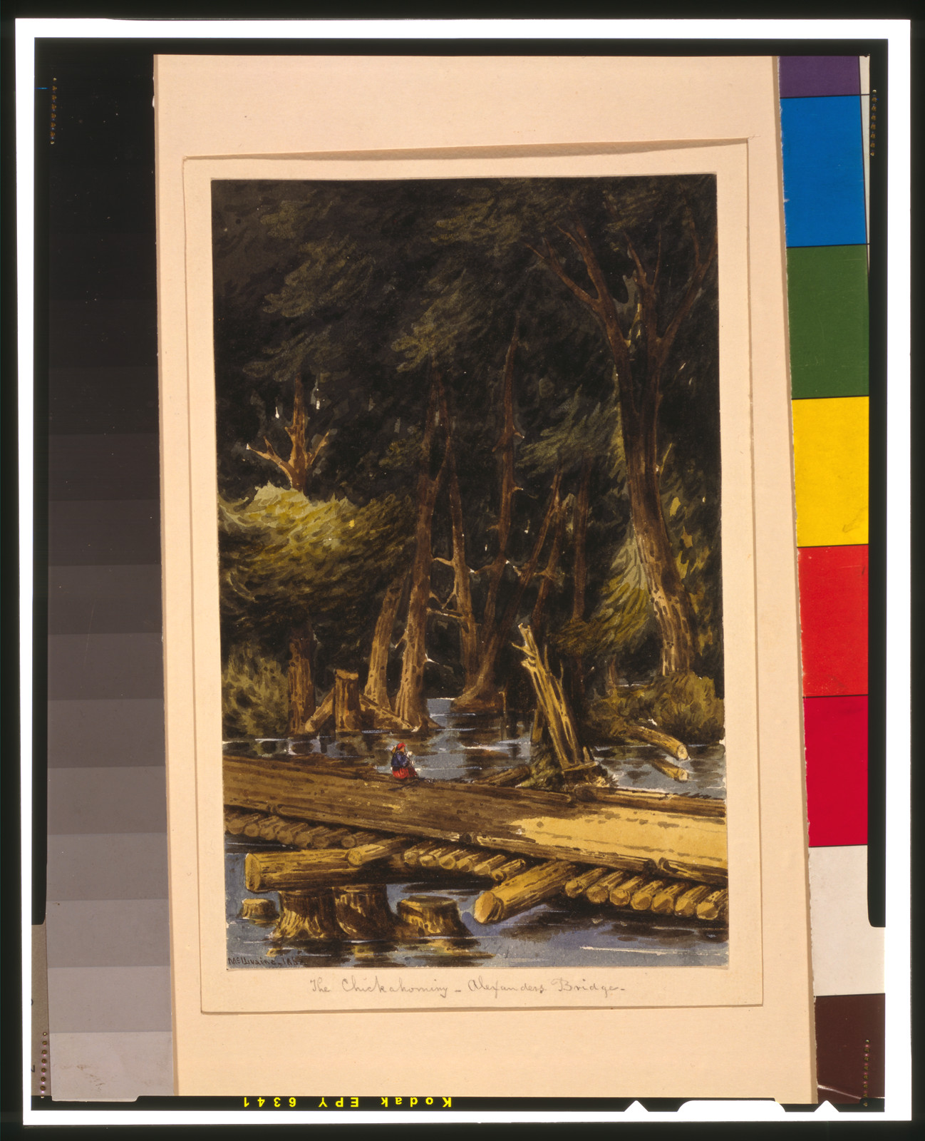 The Chickahominy - Alexanders Bridge / McIlvaine., 1862 — historic drawing