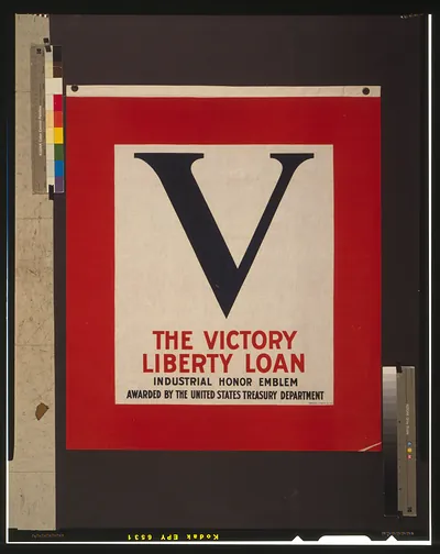 V--The Victory Liberty Loan industrial honor emblem Awarded by the United States Treasury Department.