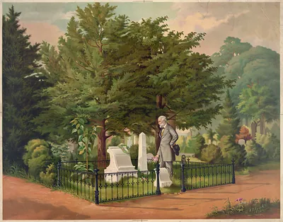 General Lee's last visit to Stonewall Jackson's grave