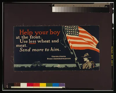 Help your boy at the front--Use less wheat and meat--Send more to him