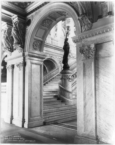 Library of Congress. Interior. Great Hall (detail)