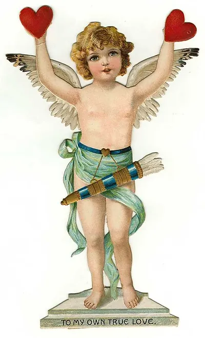 Cupid Valentine card: "To My Own True Love