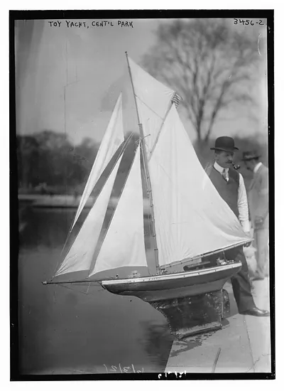 Toy yacht, Central Park