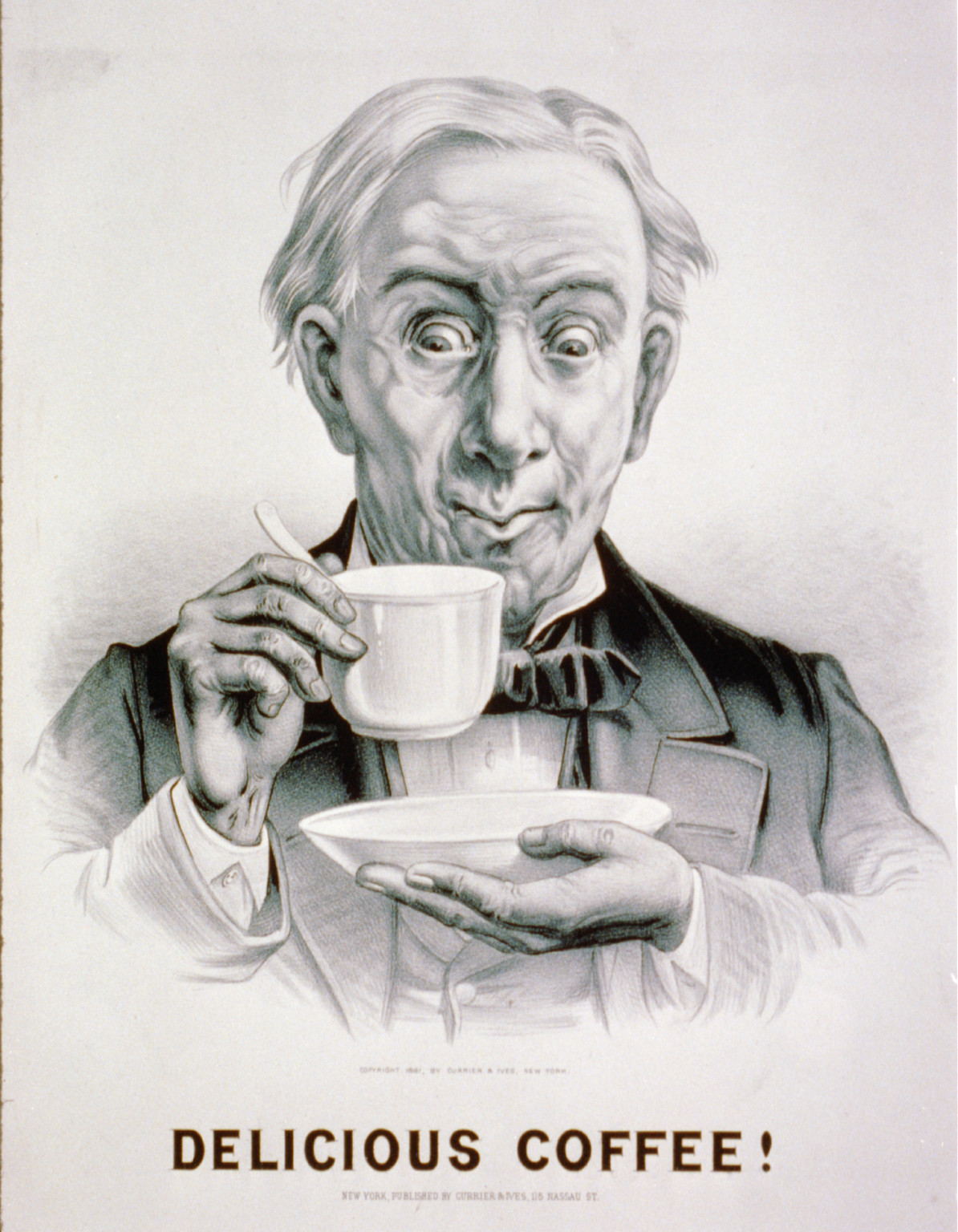 Delicious Coffee!, [New York] : Currier & Ives, 1881. — antique lithograph
