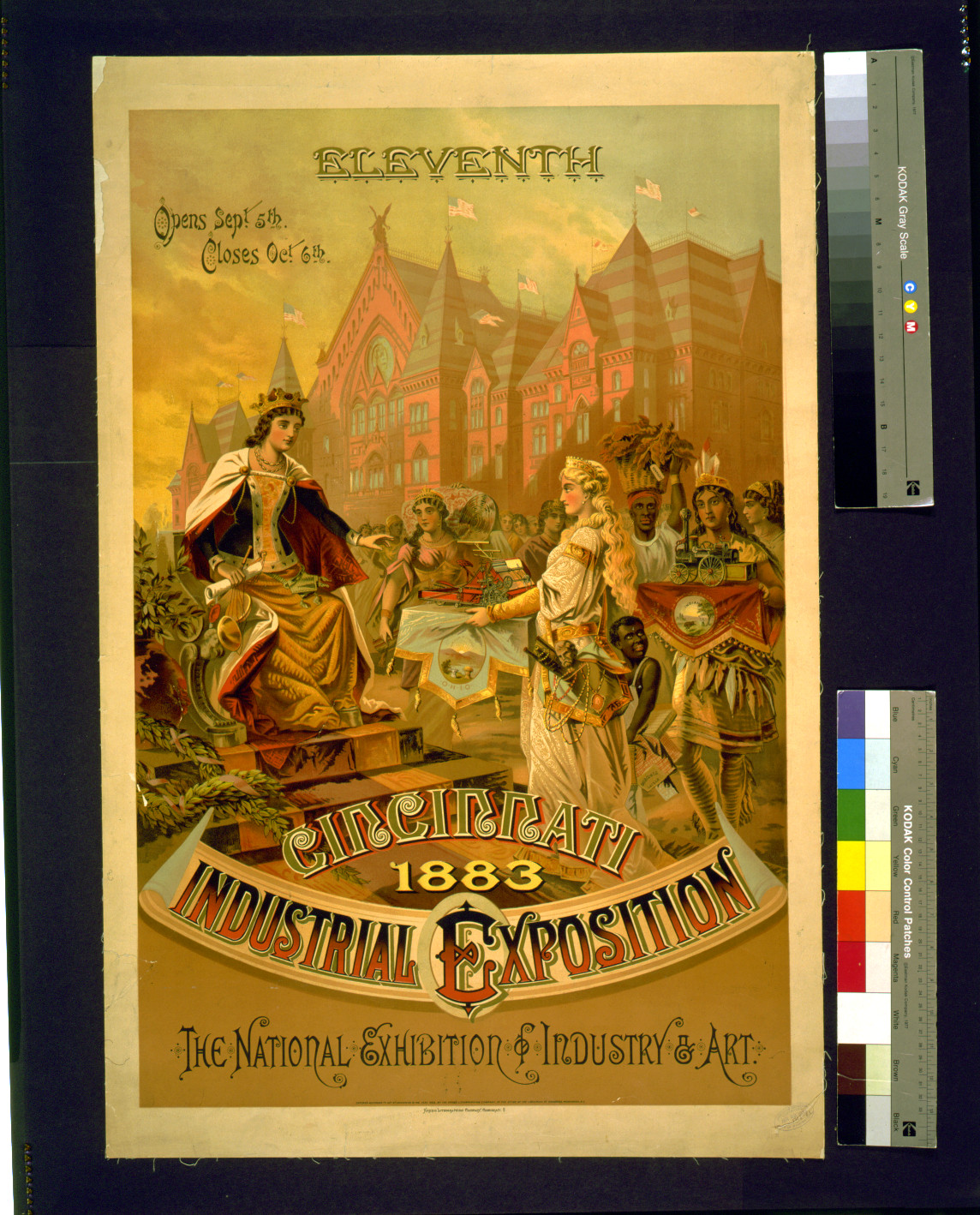Eleventh Cincinnati Industrial Exposition, 1883, Cincinnati : Krebs Lithographing Company, c1883. — vintage poster