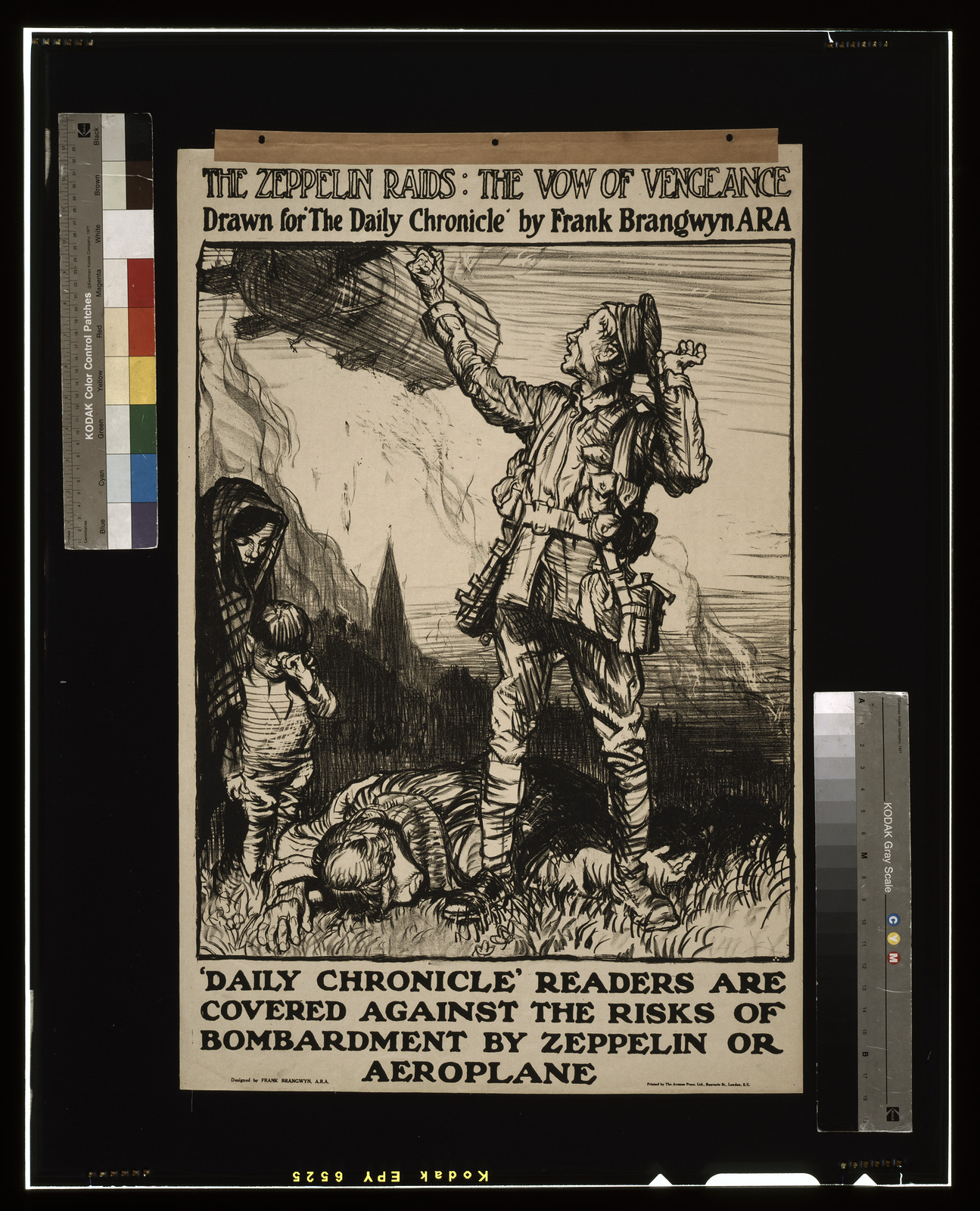 The Zeppelin Raids: The Vow of Vengeance poster — vintage poster