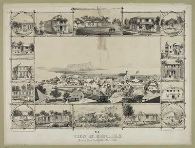 View of Honolulu from the Catholic Church