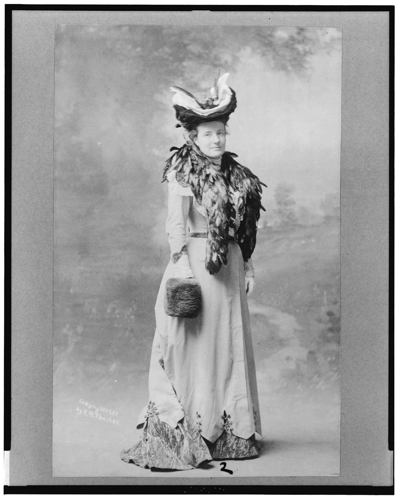 [Edith Kermit Carow Roosevelt, full-length portrait, standing, facing front], c1901. — historic photograph