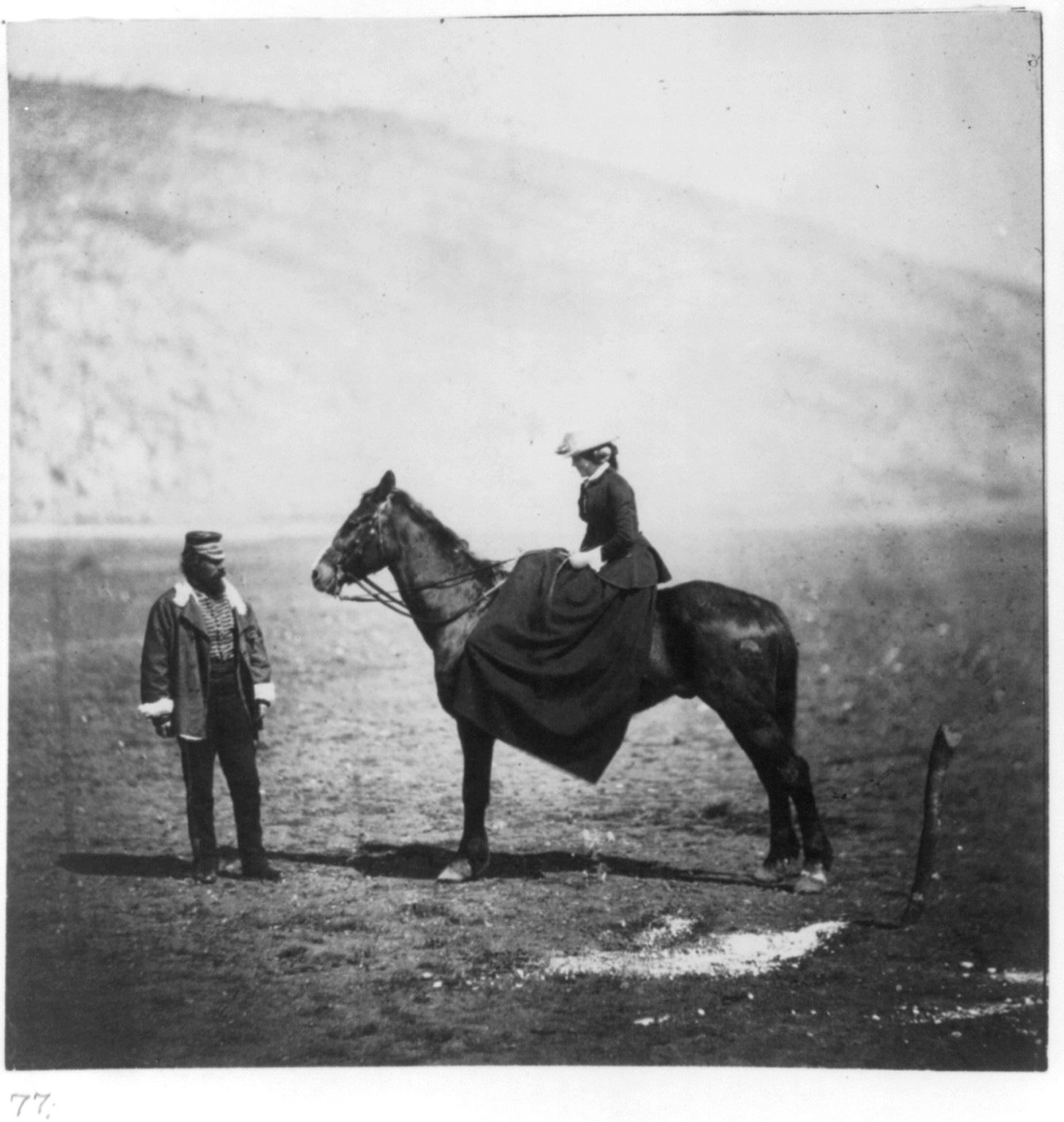 Captain Henry Duberly and the dashing" Mrs. Duberly", [1855] — historic photograph