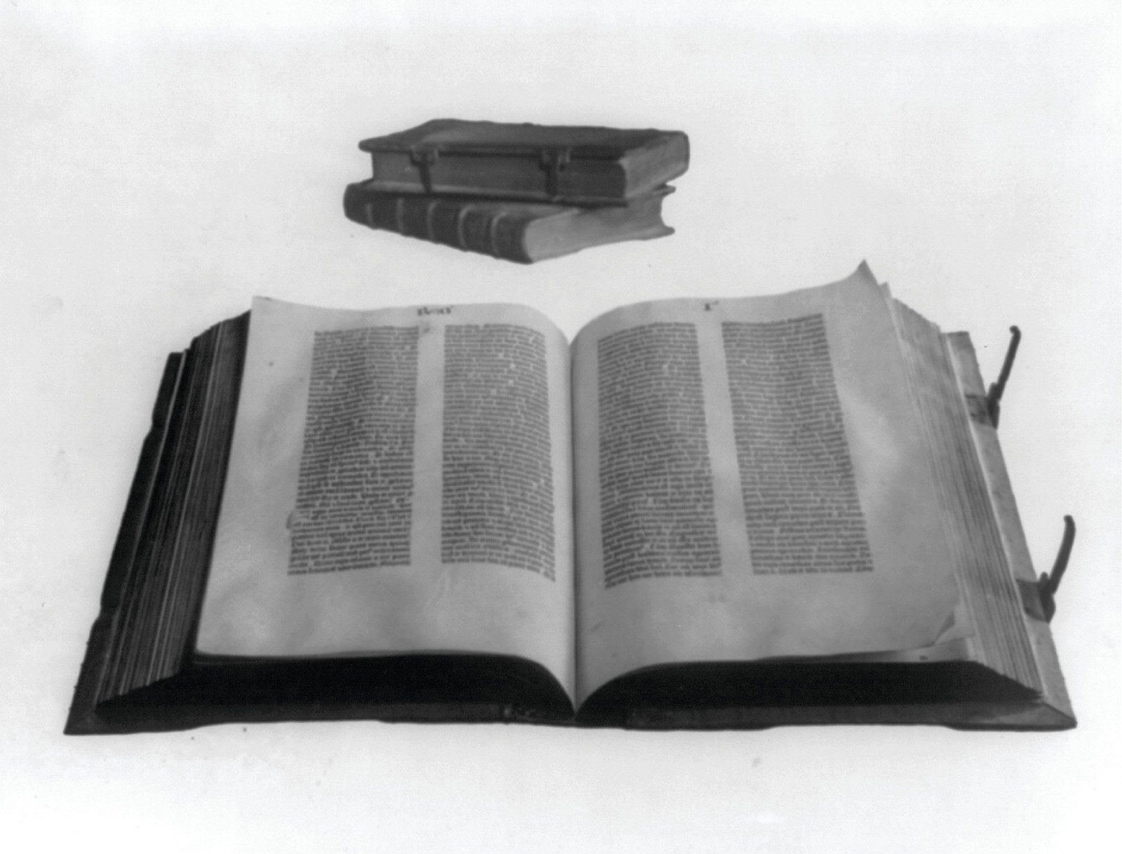 Gutenberg Bible, Sept. 14, 1921 — historic photograph