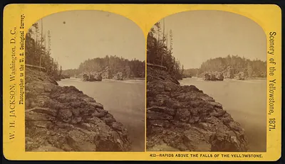 Rapids above the Falls of the Yellowstone