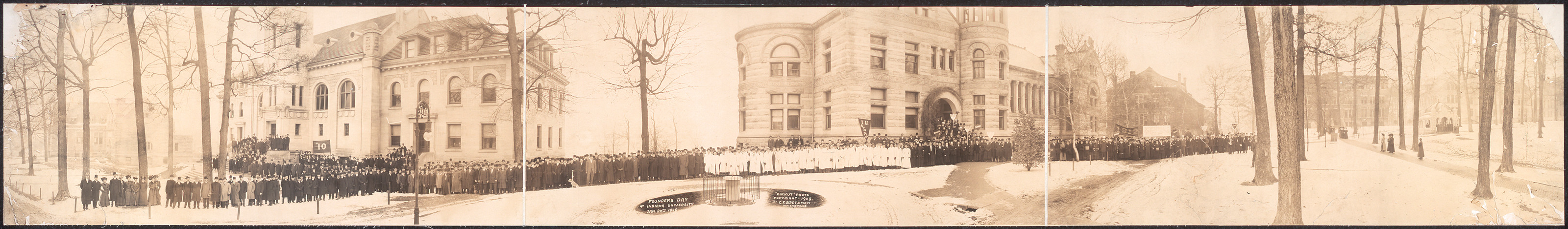 Founders Day at Indiana Univ, 1909, 1909 — historic image