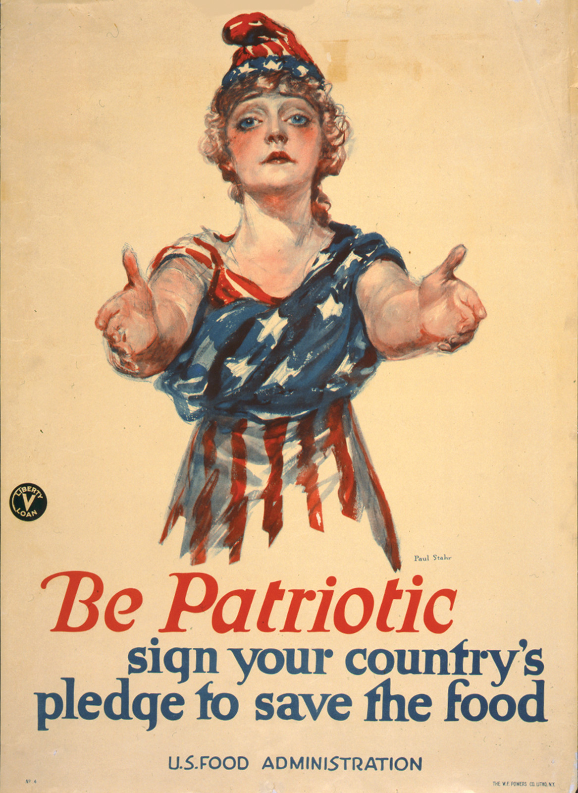 Be patriotic--Sign Your Country's Pledge To Save The Food, c. 1918 — vintage poster