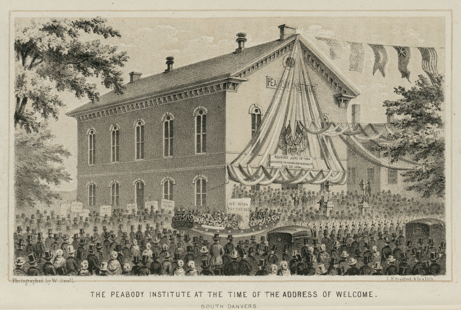 The Peabody Institute at the Time of the Address of Welcome — historic image