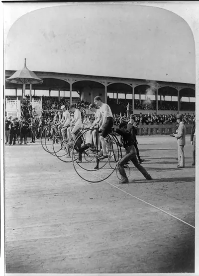 L.A.W. Bicycle Race--The start