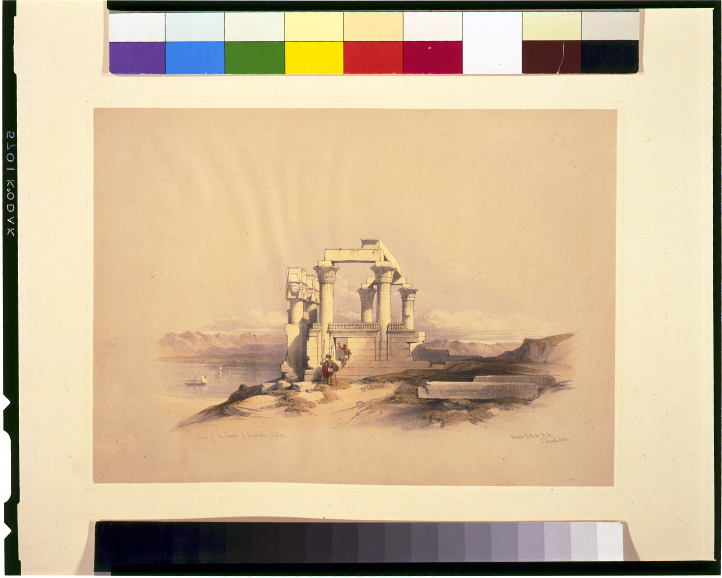 Ruins of the Temple of Kardeseh, Nubia / David Roberts, R.A., [published between 1846 and 1849] — antique lithograph