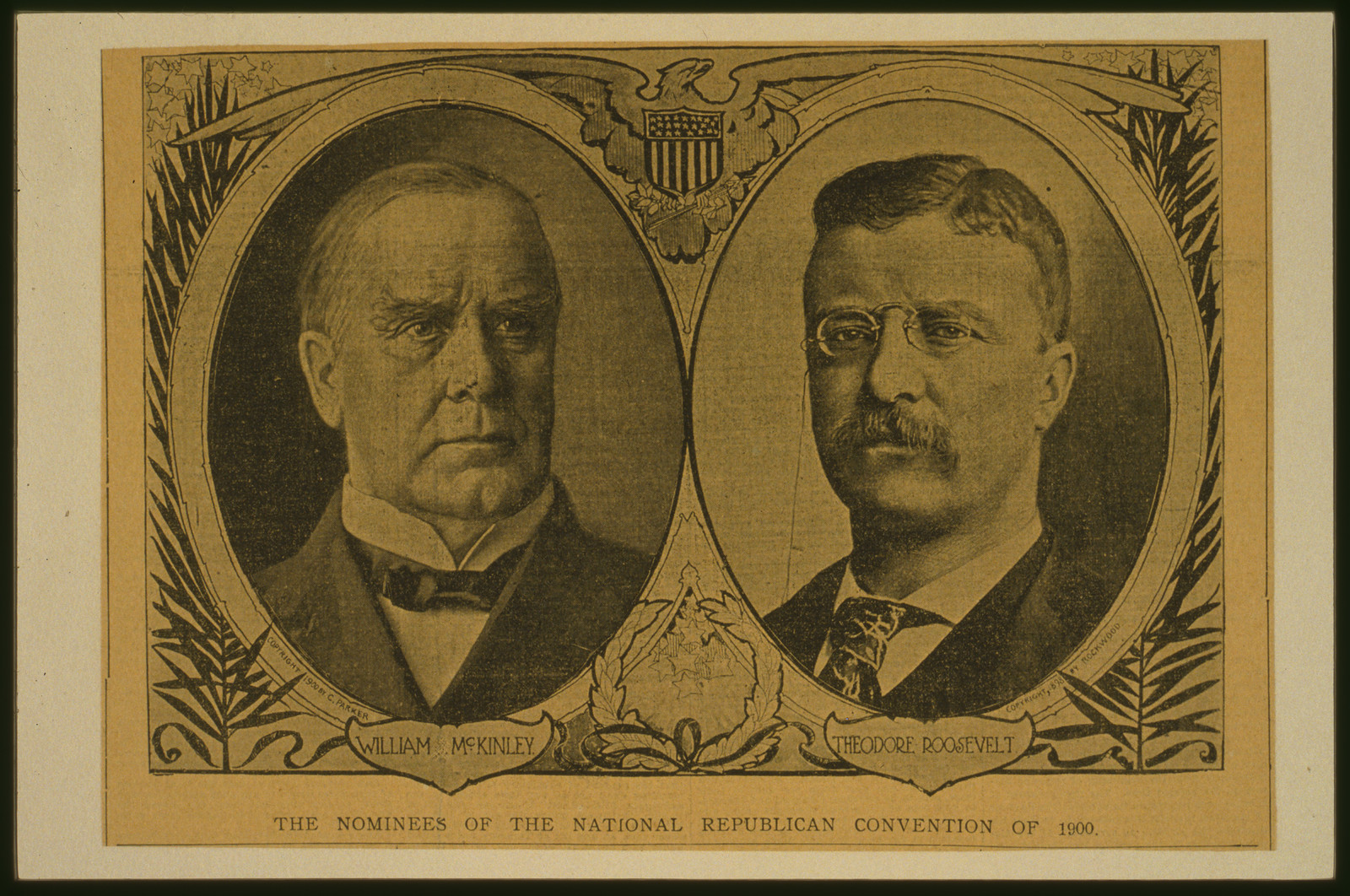 The nominees of the National Republican Convention of 1900, 1900 — historic print