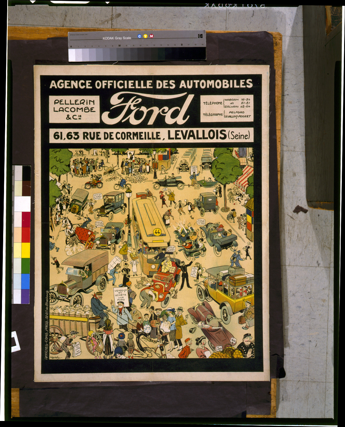 Ford-Agence officielle des automobiles ... / Edouard Bernard., [Paris : Affiches-Camis, ca. 1920] — vintage poster