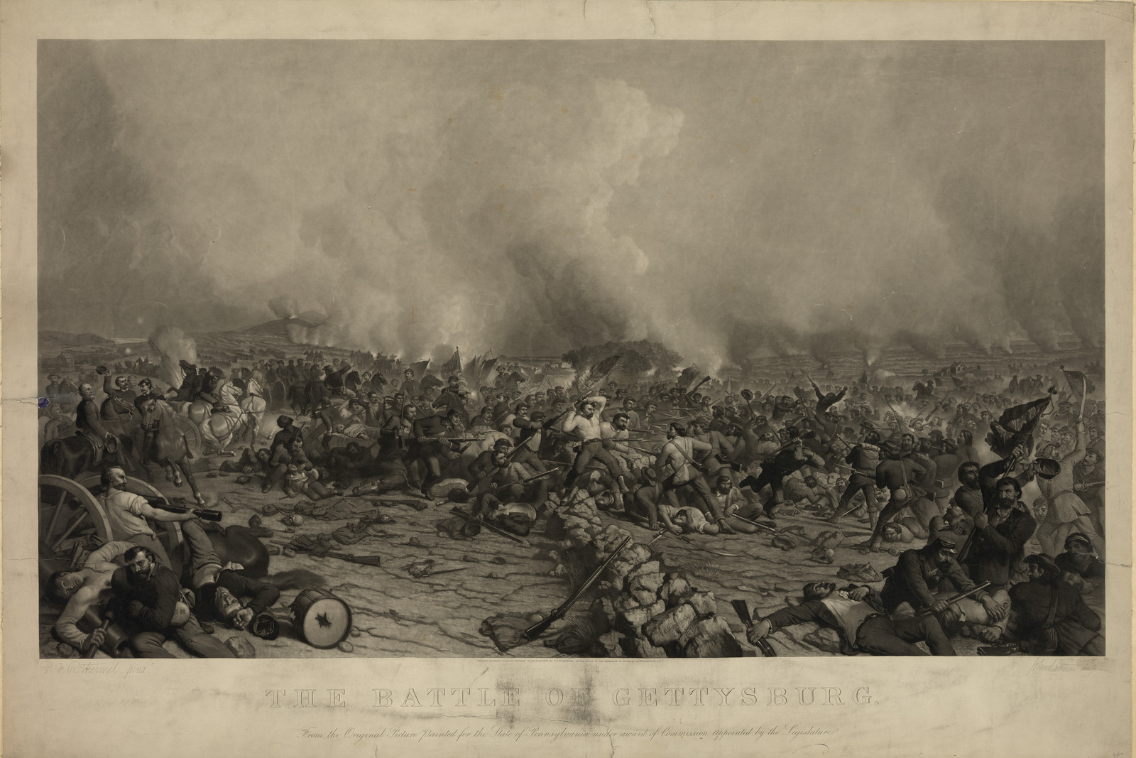 The Battle of Gettysburg — historic image