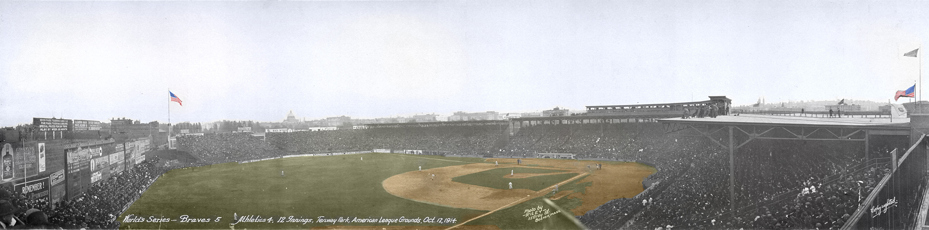 A MA Fenway Park Hand Colored, Massachusetts, 1914, 1914 — historic image