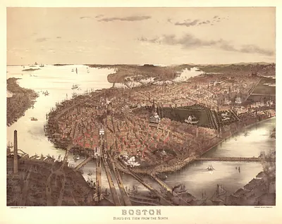 Boston Bird's-eye View from the North