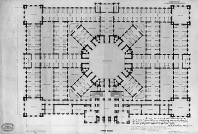 [Library of Congress, Washington, D.C. First story plan]