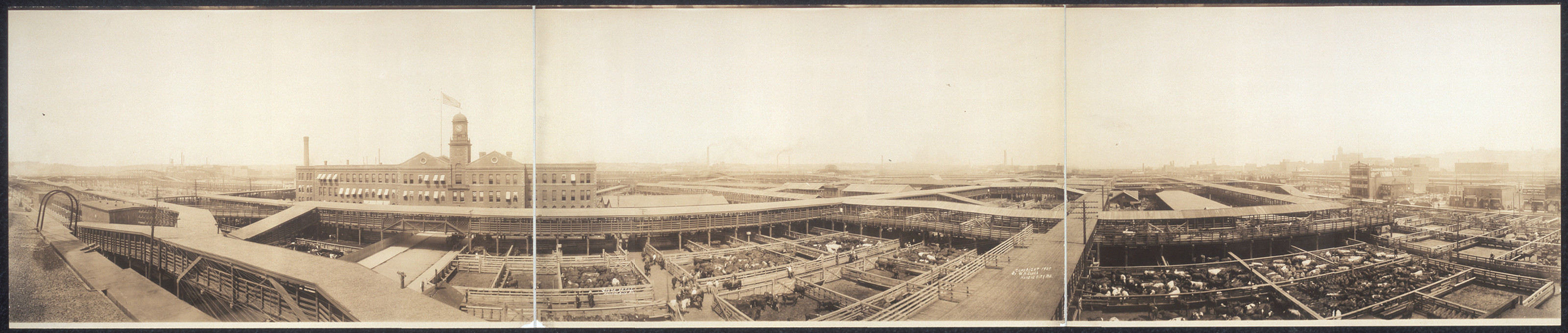 Stock yards Kansas City, Missouri, 1909, 1909 — historic image