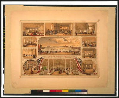 Citizens Volunteer Hospital Philadelphia / des. & lith. by J. Queen ; P.S. Duval & Son Lith. Philada.