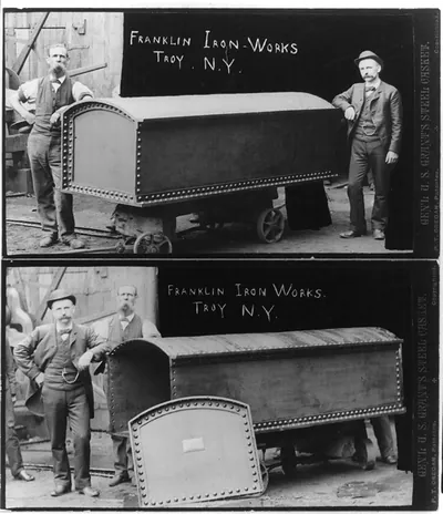 Gen'l U.S. Grant's steel casket