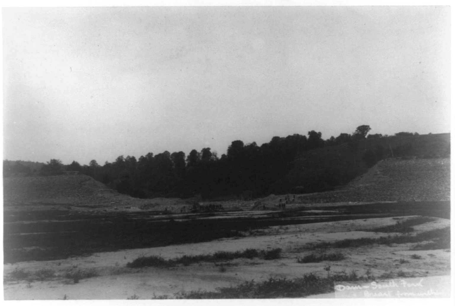 [Dam, south fork, after Johnstown flood, Pennsylvania], 1889 — historic photograph