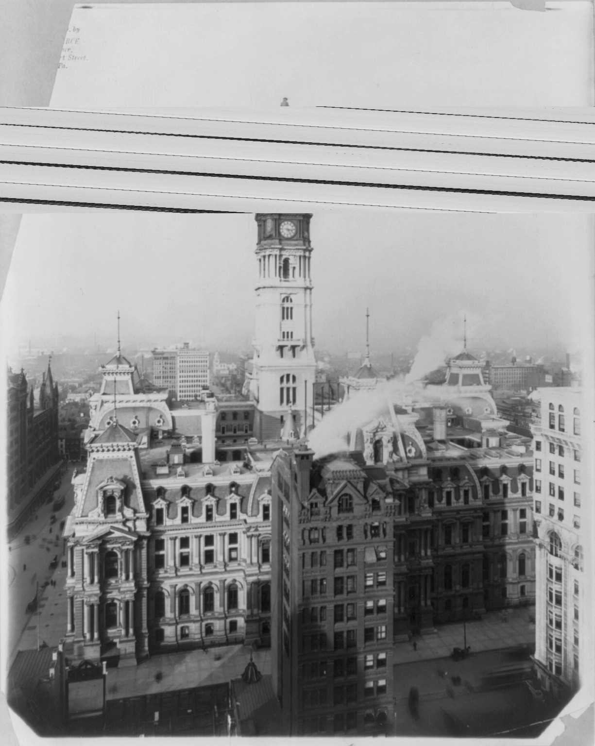 [Philadelphia City Hall, Philadelphia, Pa.; exterior, elevated view], c1900. — historic photograph