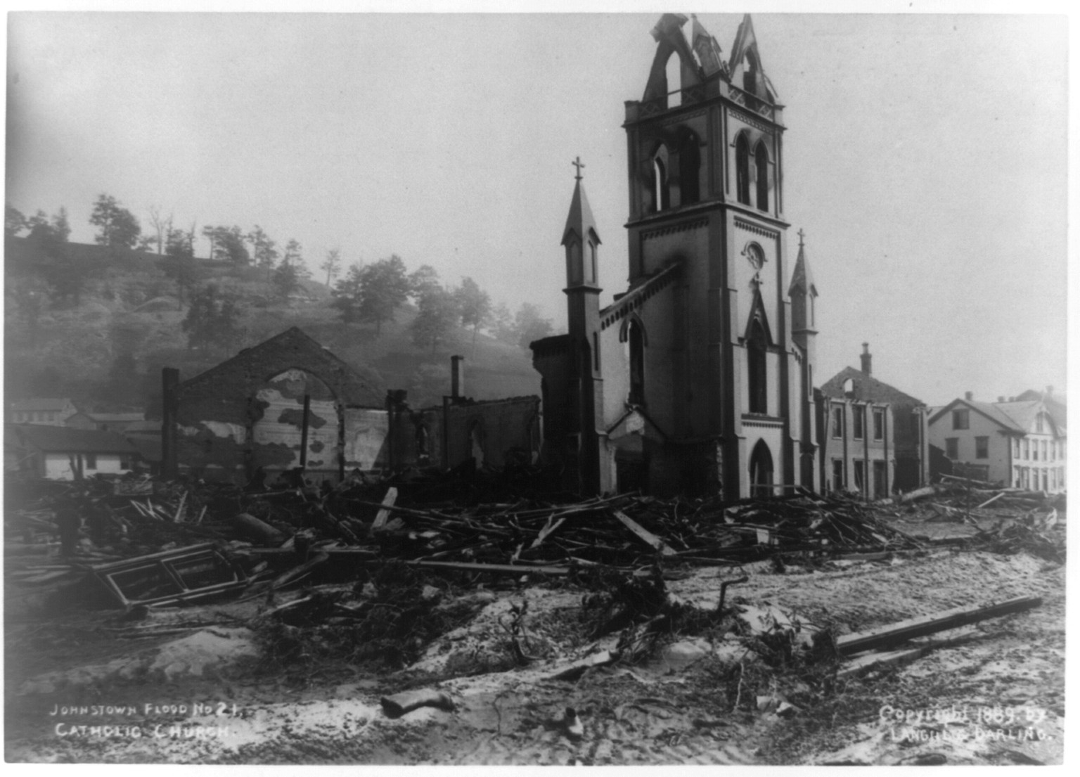 [Ruins at Johnstown, Pa., after the flood, May 31, 1889], [1889] — historic photograph