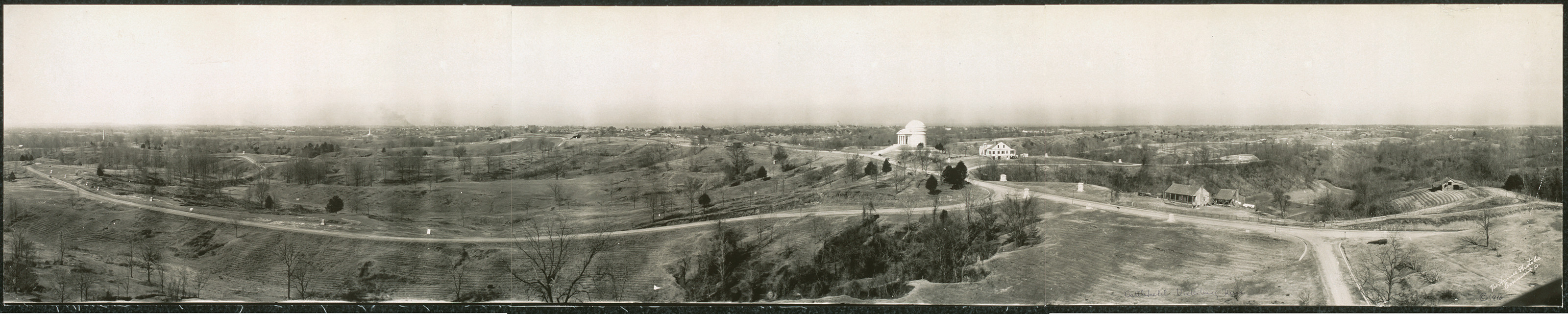 Panorama 1, battlefield, Vicksburg, Mississippi, 1910, 1910 — historic image