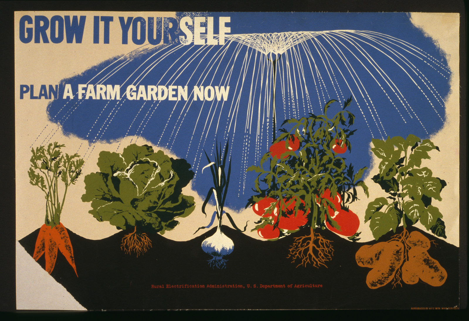 Grow it yourself Plan a farm garden now., 1941 — vintage poster