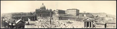 Piazza St. Peters, Rome, Italy, 1909