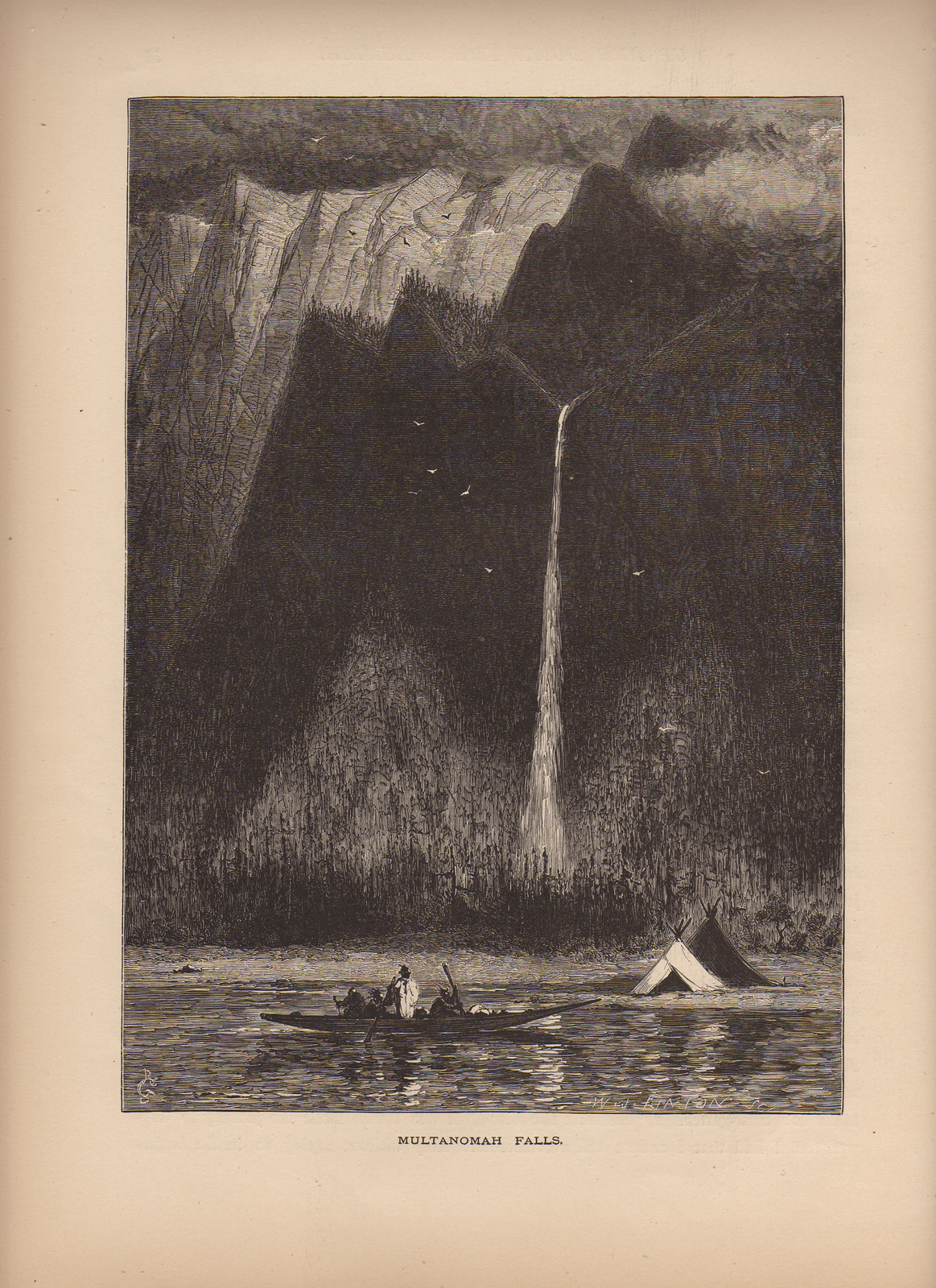 Multanomah Falls — historic image