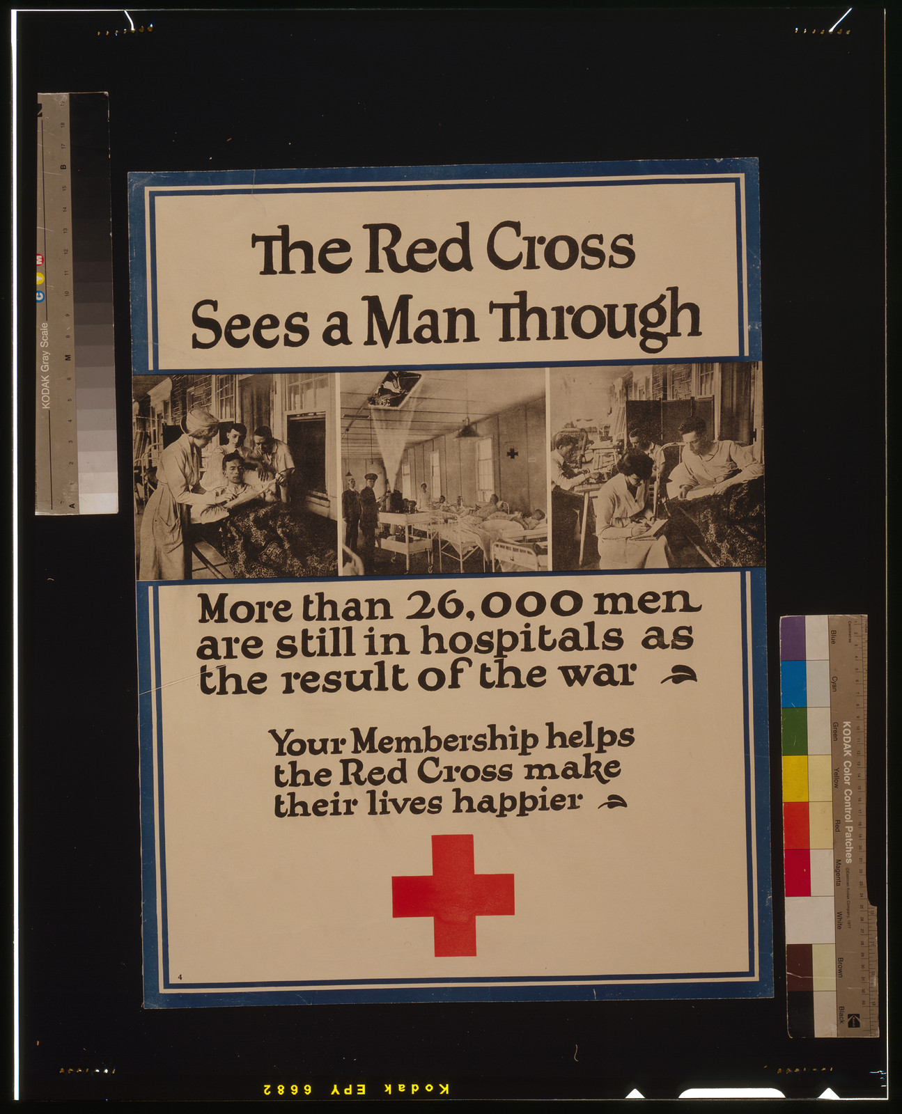 The Red Cross Sees a Man Through, 1919 — historic image