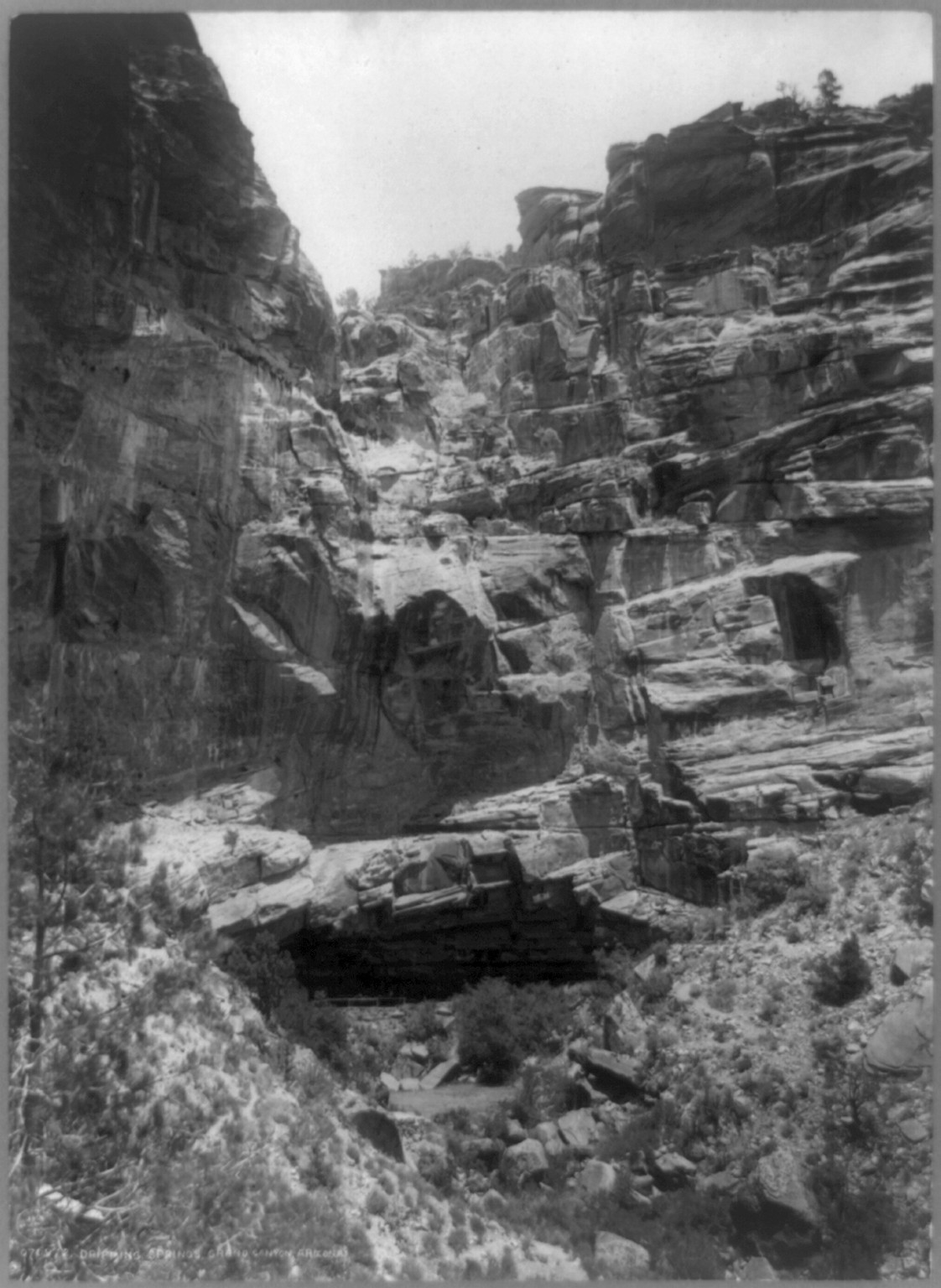 Dripping Springs, Grand Canyon, Arizona, c1908. — historic photograph