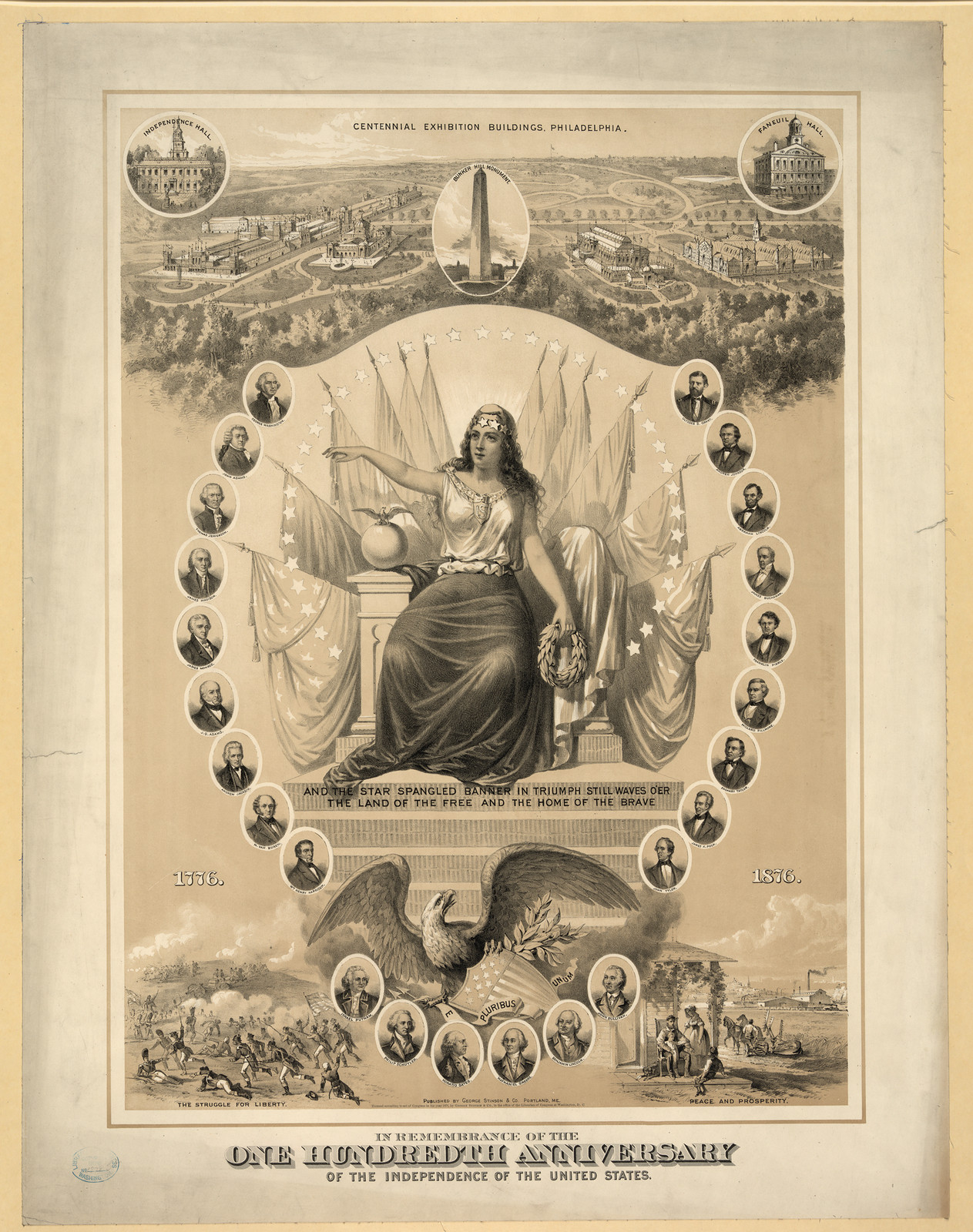 One Hundredth Anniversary of the Independence of the United States — historic image