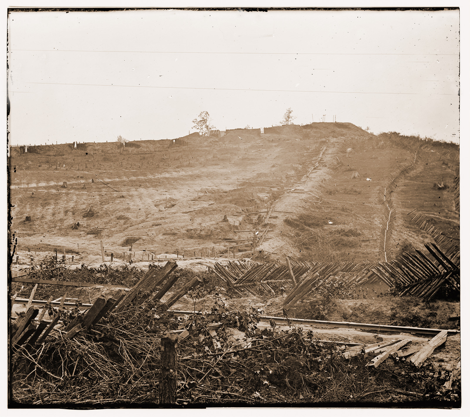 Atlanta Georgia. Confederate fortifications, 1864 — historic photograph