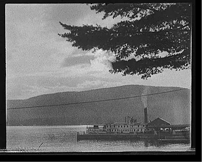 [Moonlight from Fort William Henry Hotel, Lake George, N.Y.]