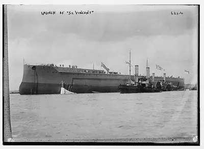 Launching of "St. Vincent", Southsea / West & Son