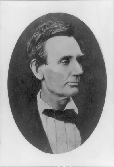 Abraham Lincoln, head-and-shoulders portrait, facing right