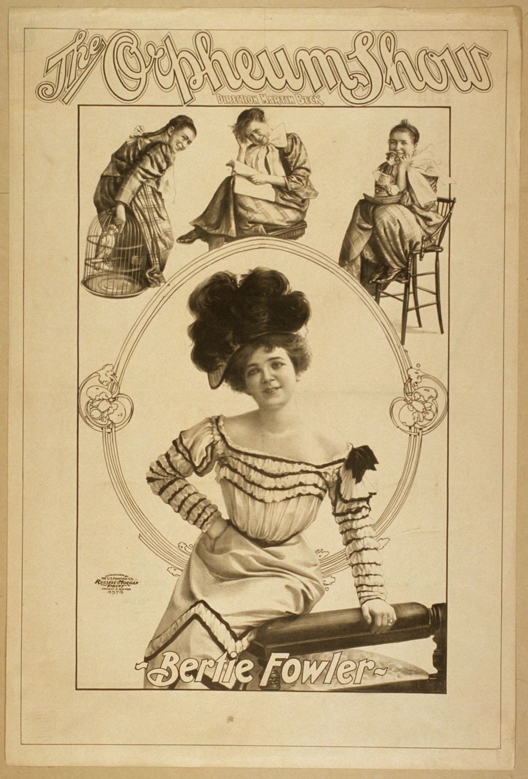 The Orpheum Show, 1900 — vintage poster