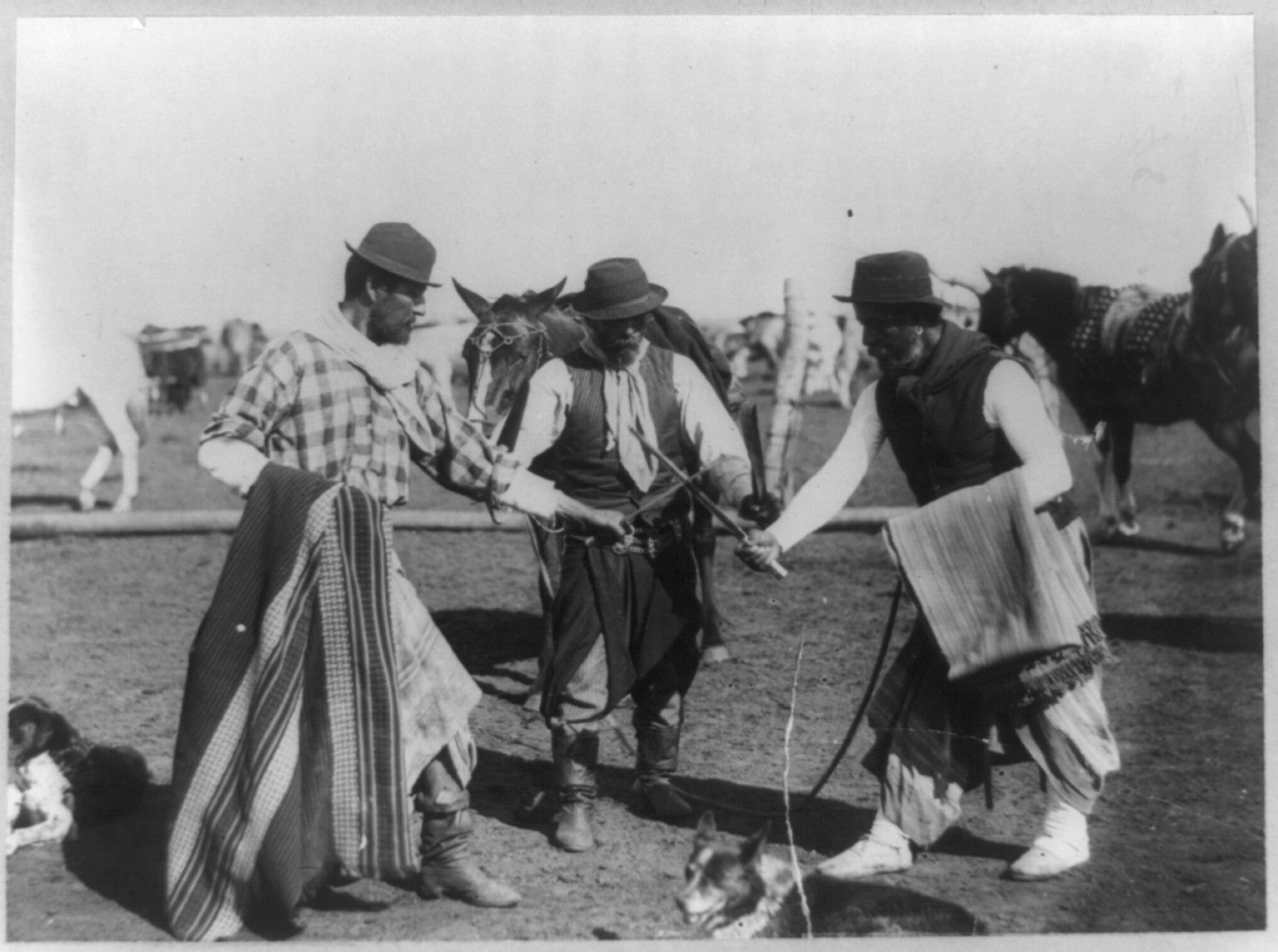 Members of gaucho tribe, Argentina, [between 1890 and 1923] — historic photograph