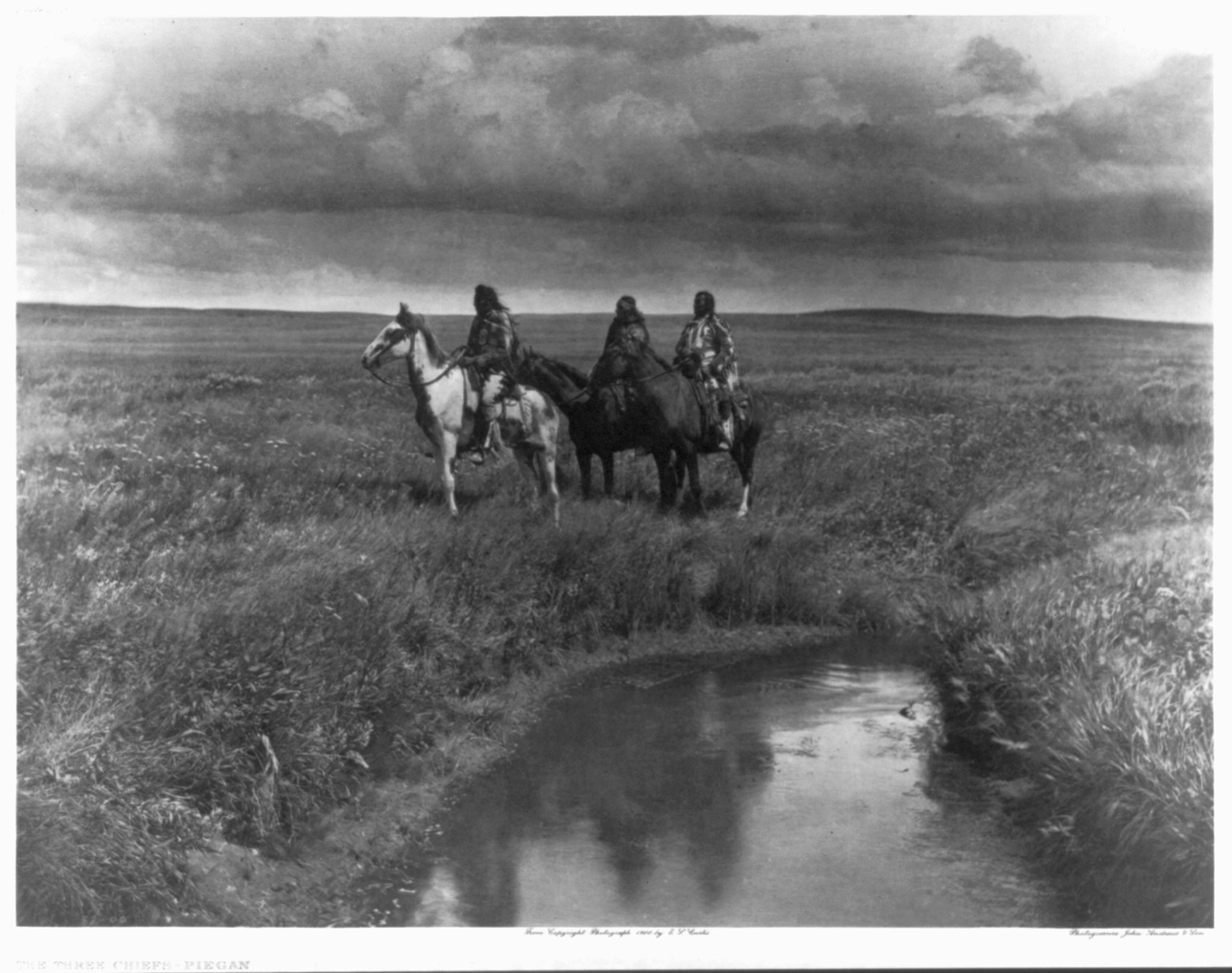 The three chiefs--Piegan, c1900. — historic photograph