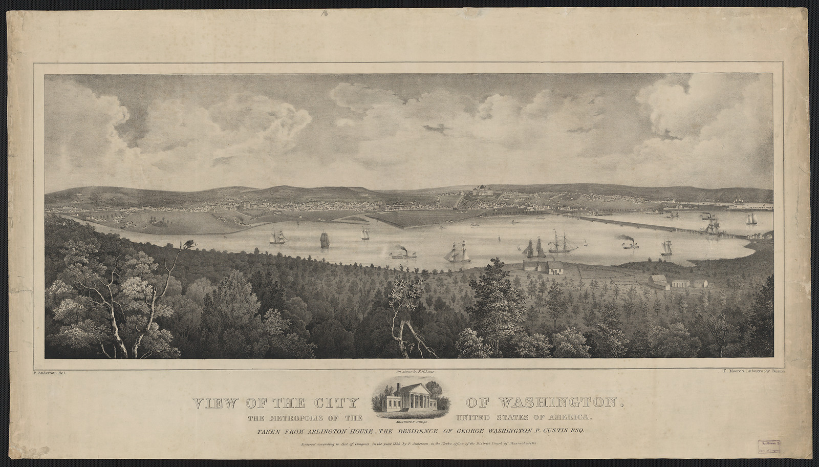 View of the City of Washington, taken from Arlington House — historic image