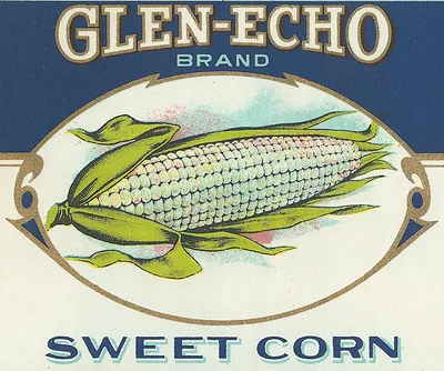 Glen-Echo Brand Sweet Corn crate label