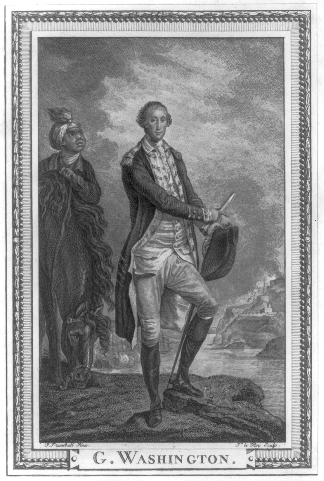 G. Washington / J. Trumbull pinx. ; Ta. le Roy sculp. — historic print